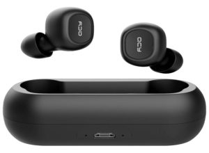 QCY-T1C TWS BLUETOOTH EARBUDS BLACK