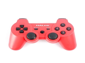 GAME PAD WIRELESS HALION HA-8008 ROJO VIBRACION