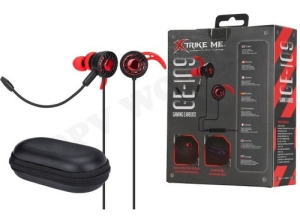 XTRIKE GE-109 WIRED EARPHONE BLACK+RED