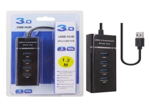 HUB 3.0  CON CABLE DE 1.2 M  BLISTER AZUL  KNT-1082