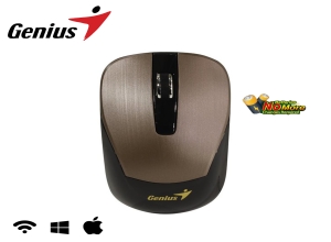 MOUSE GENIUS ECO-8015 WIRELESS BLUEEYE RECARGABLE CHOCOLATE
