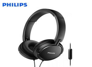 AUDIFONO C/MICROF PHILIPS SHL5005BK 3.5MM ESTRA BASS PLEGABLE BLACK