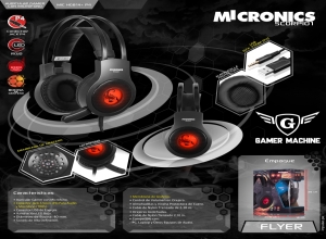 SCORPIO1 GRAPHENE MIC HG814+ AURICULAR GAMER LED C/MICRO USB MICRONICS