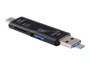 OTG TIPO C 3 IN 1 CARD READER 3.0 + V8 D-188