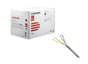 DIXON U/UTP CCA CAT. 5E 4PX25AWG GRIS  LSZH NEGRO 305M  7060