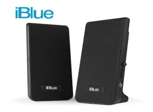 PARLANTE IBLUE 2.0 MS-232-BK  MULTIMEDIA BLACK 3.5MM/USB POWER