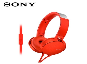 AUDÍFONOS SONY EXTRA BASS™ MDR-XB550AP RED