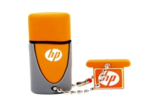 MEMORIA USB 64GB HP V245O NARANJA/GRIS