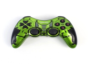 GAME PAD WIRELESS  HA-8011 VERDE TRANSPARENTE  HALION