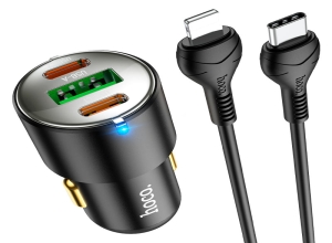 NZ6 PD45W 3-PORT (2C1A) CAR CHARGER NEGRO
