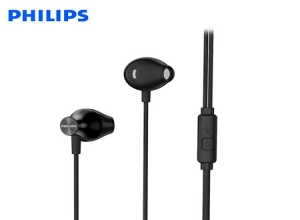 AUDIFONO C/MICROF. PHILIPS IN-EAR TAUE101BK 3.5MM BASS SOUND BLACK