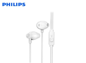 AUDIFONO C/MICROF. PHILIPS IN-EAR TAUE101WT 3.5MM BASS SOUND WHITE