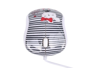 MOUSE HALION HA-M202 DISEÑO GATO CON ROSON