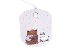 MOUSE HALION HA-M202 DISEÑO OSO PARDO