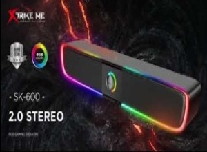 PARLANTE GAMER USB BARRA XTRIKE ME SK-600 RGB
