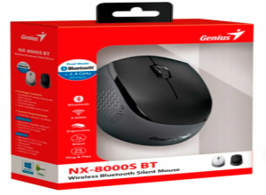 MOUSE GENIUS NX-8000S BT WIRELESS/BLUETOOTH  BLUEEYE SILENT ERGON