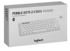 TECLADO LOGITECH PEBBLE 2 K380S BLUETOOTH/WIRELESS SP WHITE