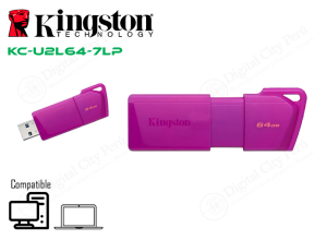 MEMORIA USB 64GB DTXM NEON 3.2 MORADO KINGSTON