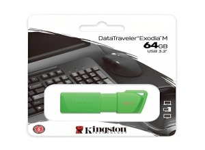 MEMORIA USB 64GB DTXM NEON 3.2 VERDE KINGSTON