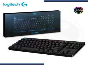 TECLADO LOGITECH PRO KEYBOARD RGB USB BLACK