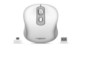 VEKTOR WHITE CYB M708-3M MOUSE BT WIFI RECARGABLE CYBERTEL