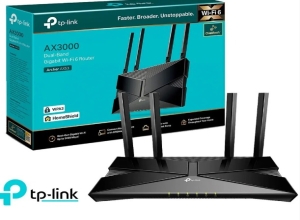 TP LINK  AX3000 ARCHER AX 53  HP DUAL - BAND  WIFI 6 ROUTER  SPEED  574  MBPS AT 2