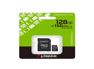 MEMORIA MICROSDHC 128 GB R 150 MB/S W150MB/S C10+ADP KINSTONG
