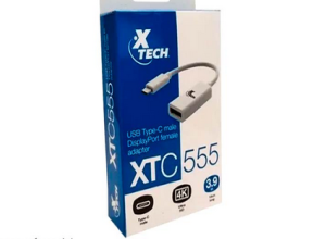 XTECH ADAPTER USB TYPE C M TO DPPF 4K 3.9IN XTC-555