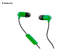 AUDIFONO SKULLCANDY JIB BCON CABLE   VERDE