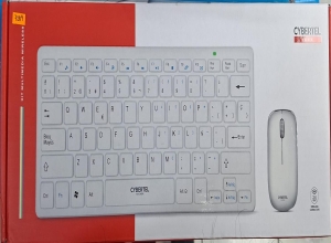 KIT HACKER WHITE CYB WT803W TECLADO +MOUSE WIFI CYBERTEL