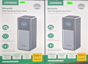 UGREEN 25000 MAH  200 W  FAST CHARGING POWER BANK  PB 722 35525B