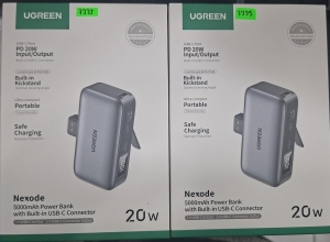 UGREEN 5000 MHA POWER BANK WITH BUILT-IN USB -C CONNECTOR PB503  35338