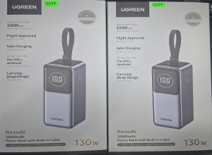 UGREEN  130W POWER BANK  WITH BUILT-IN CABLE PB723-55365B