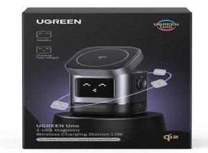 UGREEN  45775  2-IN-1 20W MAGNETIC   WIRELESS  CHARGER  W709