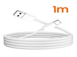 XIAOMI  3A- FAST CHARGE CABLE -1M (USB-A-TO-USB-C ) WHITE -RN