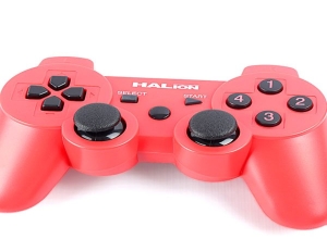 GAME PAD USB HALION HA-2009 ROJO VIBRACION