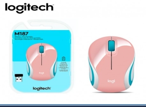 MOUSE LOGITECH M187 MINI WIRELESS REFRESH PINK