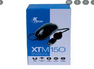 XTECH MINI RETRACTABLE OPTICAL MOUSE USB XTM-150
