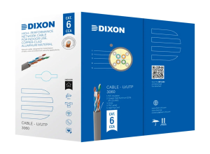 CABLE UTP DIXON CAT6 4PX23AWG  GRIS 305M  3060