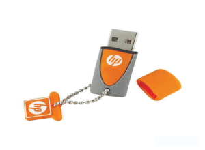 MEMORIA USB 32GB HP V245 NARANJA/GRIS