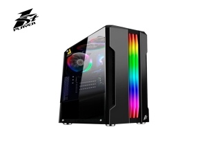 CASE RG-13 VIDRIO TEMP FUENTE ATX600W FAN LED 12MM