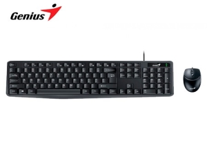 TECLADO GENIUS + MOUSE KM-170 USB MULTIMEDIA SP BLACK