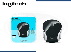 MOUSE LOGITECH M187 MINI WIRELESS REFRESH BLACK