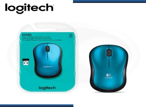 MOUSE LOGITECH M185 WIRELESS BLUE