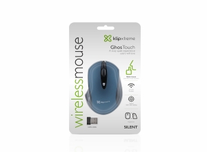 KX KMW-400BL SILENT WIRELESS MOUSE 2.4 GHZ BLUE NANO DNGL