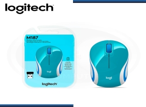 MOUSE LOGITECH M187 MINI WRLS REFRESH LIGHT BLUE