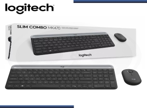 TECLADO LOGITECH + MOUSE MK470 WIRE SLIM USB BLK