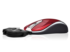 SPUTNIK RED FIRE CYB M204S MOUSE USB RETRACTIL CYBERTEL